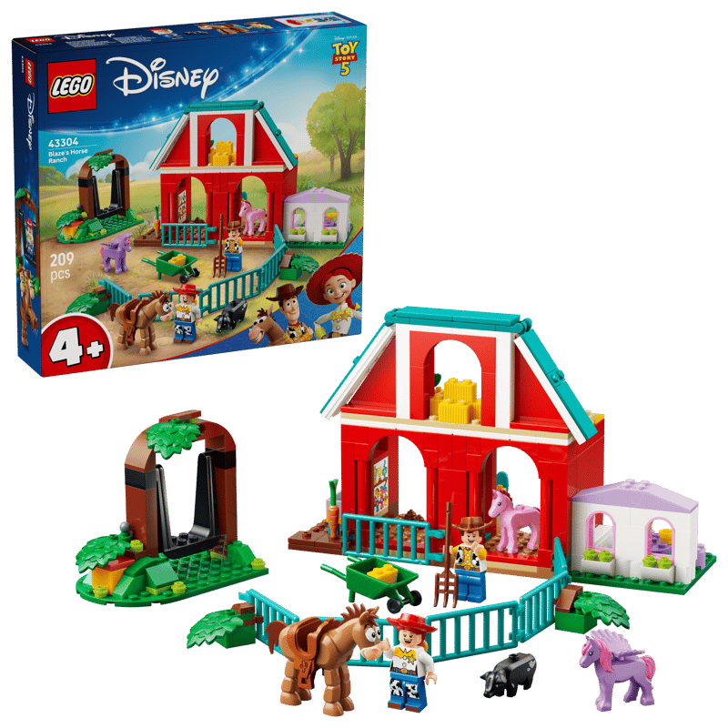 LEGO® Disney Pixar Toy Story 5 – Blaze’s Horse Ranch 43304 – 209 Pieces