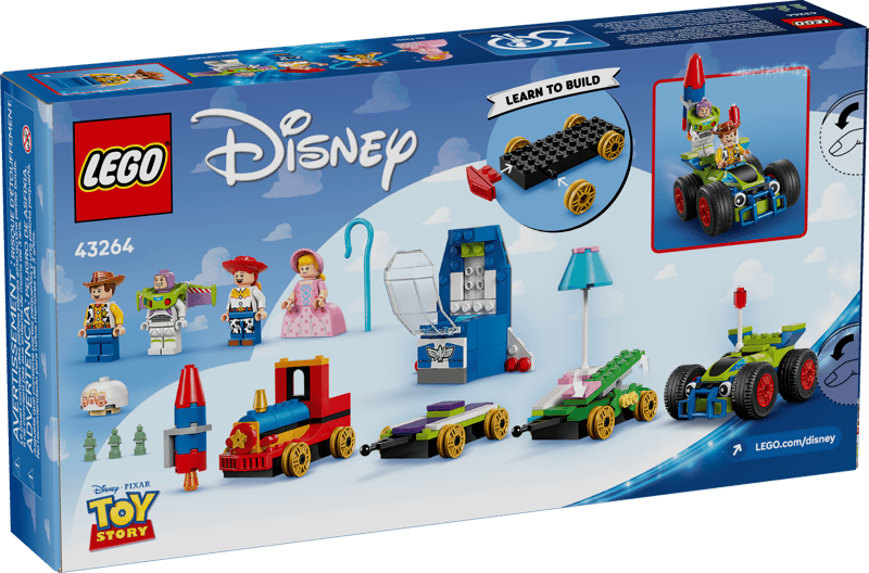LEGO® Disney Pixar Toy Story Celebration Train & RC Car 43264 – 206 Pieces