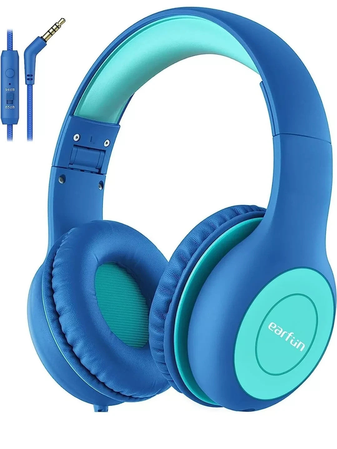 EarFun Foldable Headphones for kids, 85/94dB Volume Limiter,