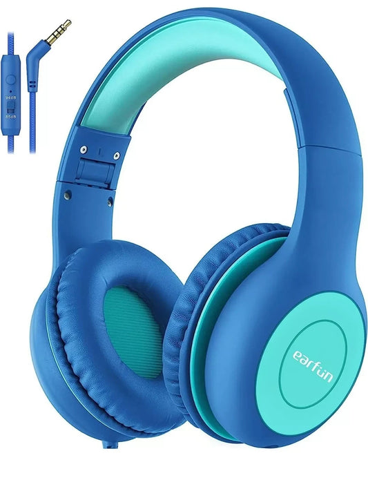EarFun Foldable Headphones for kids, 85/94dB Volume Limiter,