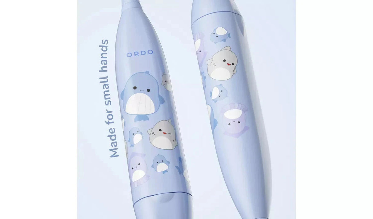 Ordo Squishmallows Sonic Kids Battery Electric Toothbrush - Blue Samir NEW