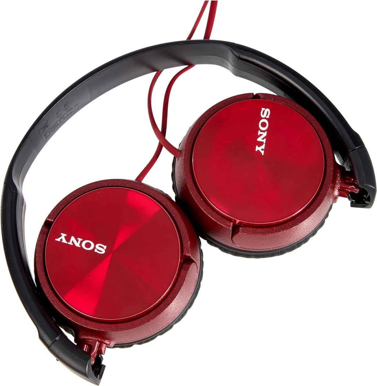 Sony MDR-ZX310 Foldable Headphones - Metallic Red Metallic Red Single