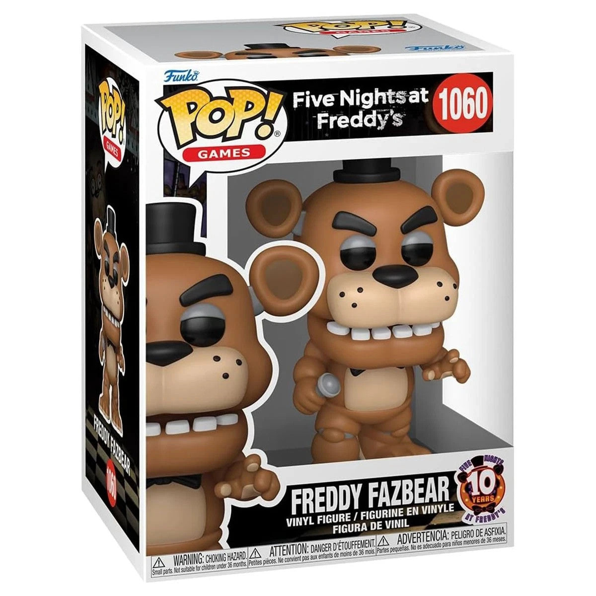 Funko Pop! Five Nights at Freddy's Freddy Fazbear #1060 10th Anniversary