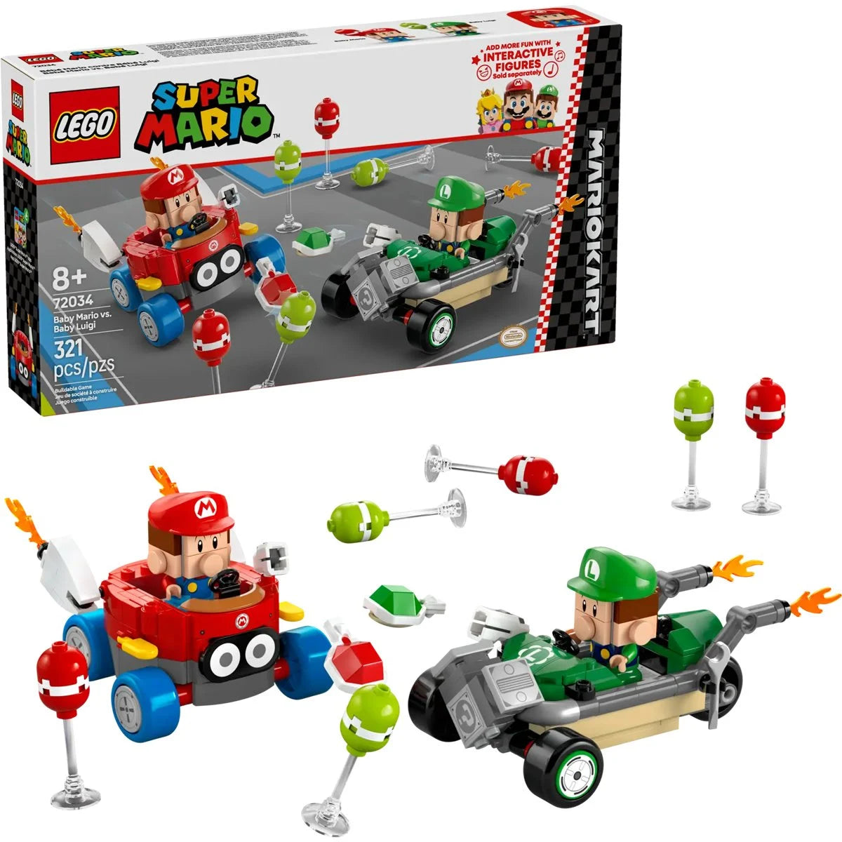 LEGO® Super Mario™ Mario Kart™ – Baby Mario vs. Baby Luigi 72034 – 321 Pieces