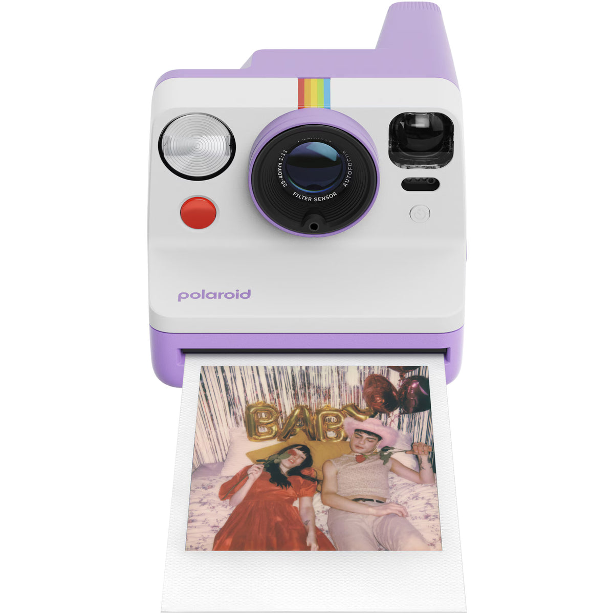 Polaroid Now Gen 3 Instant Camera Purple + Colour i-Type Film – 8 Photos